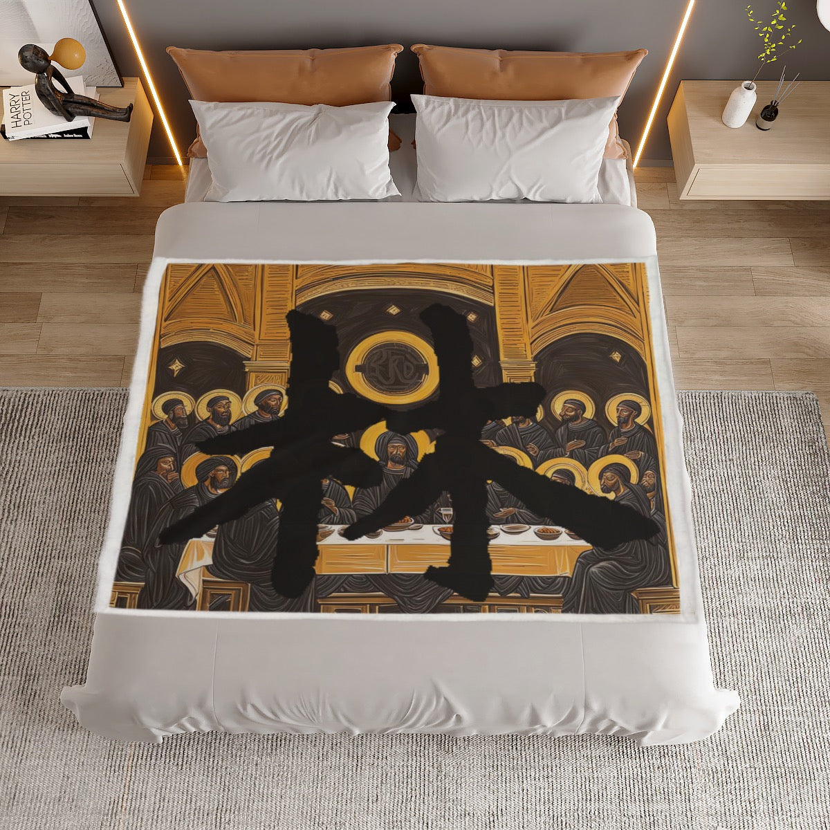 林 'The Black Supper' Household Warm Blanket