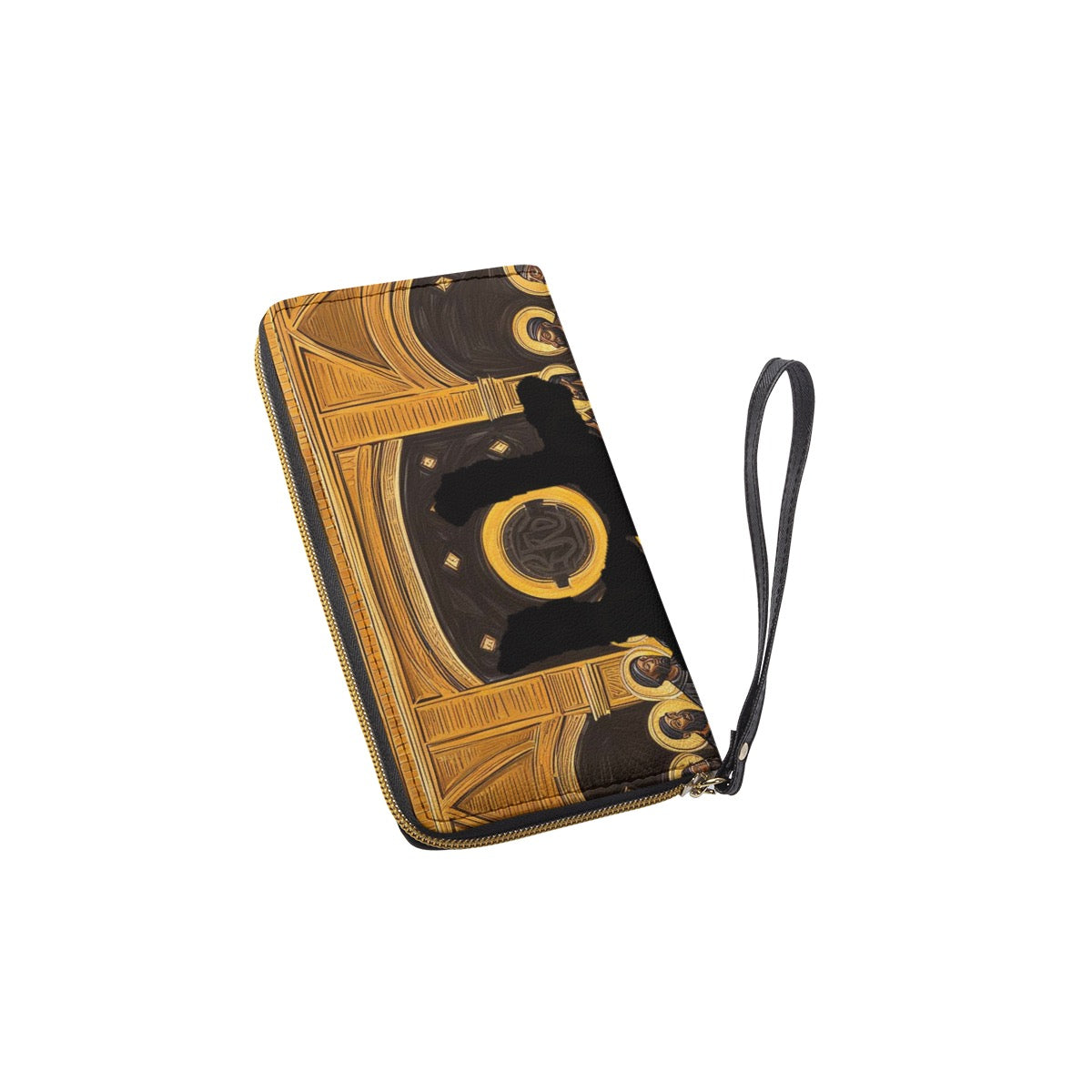 林 'The Black Supper' Long Wallet With Black Hand Strap