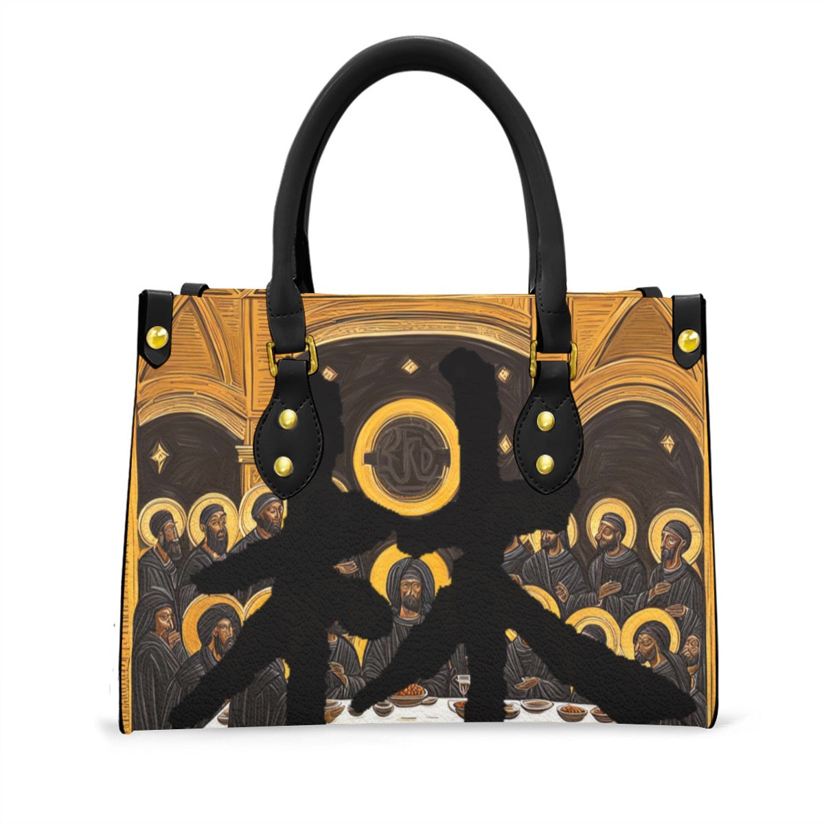 林 'The Black Supper' Tote Bag With Black Handle