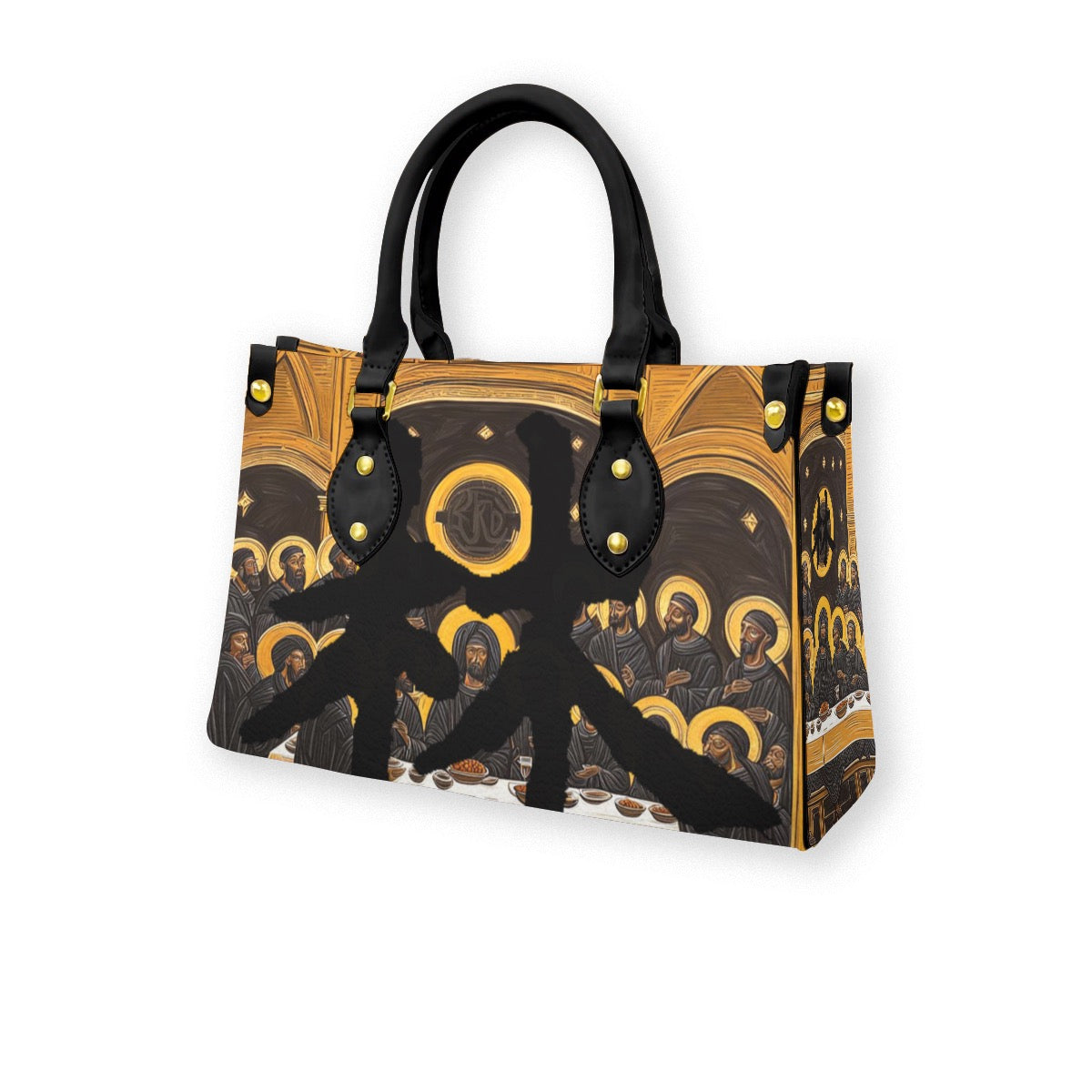 林 'The Black Supper' Tote Bag With Black Handle