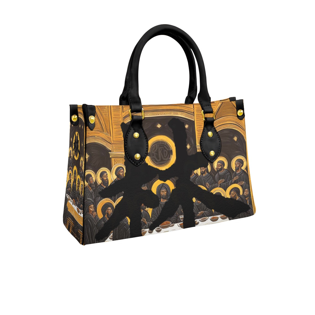 林 'The Black Supper' Tote Bag With Black Handle