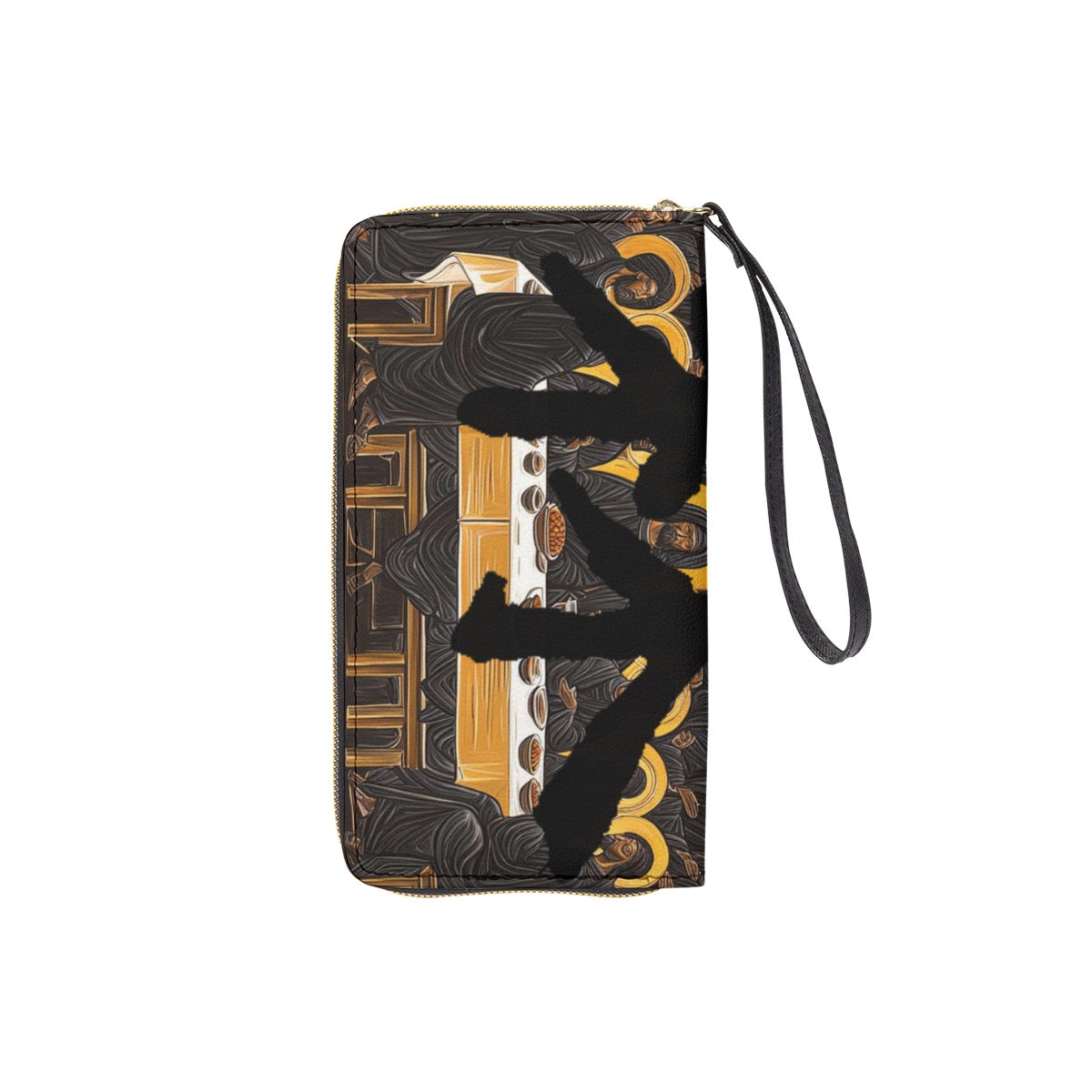 林 'The Black Supper' Long Wallet With Black Hand Strap