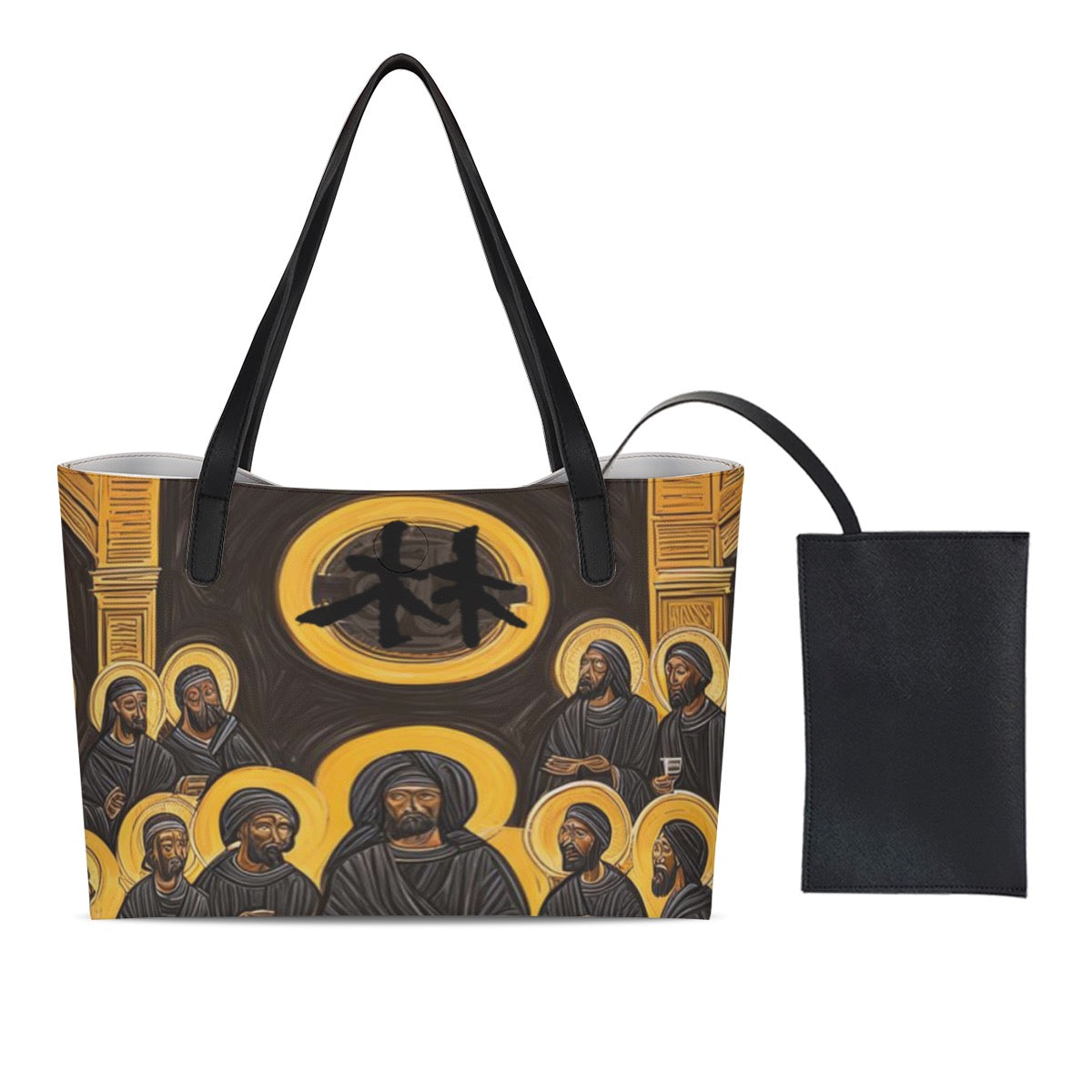 林 'The Black Supper' Shopping Tote Bag With Black Mini Purse