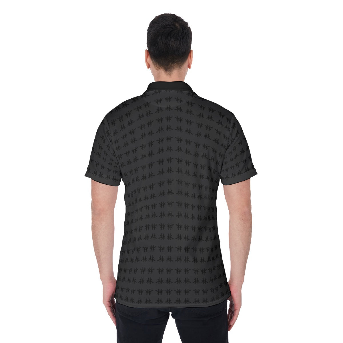 林 SHDW Print Men's Polo Shirt