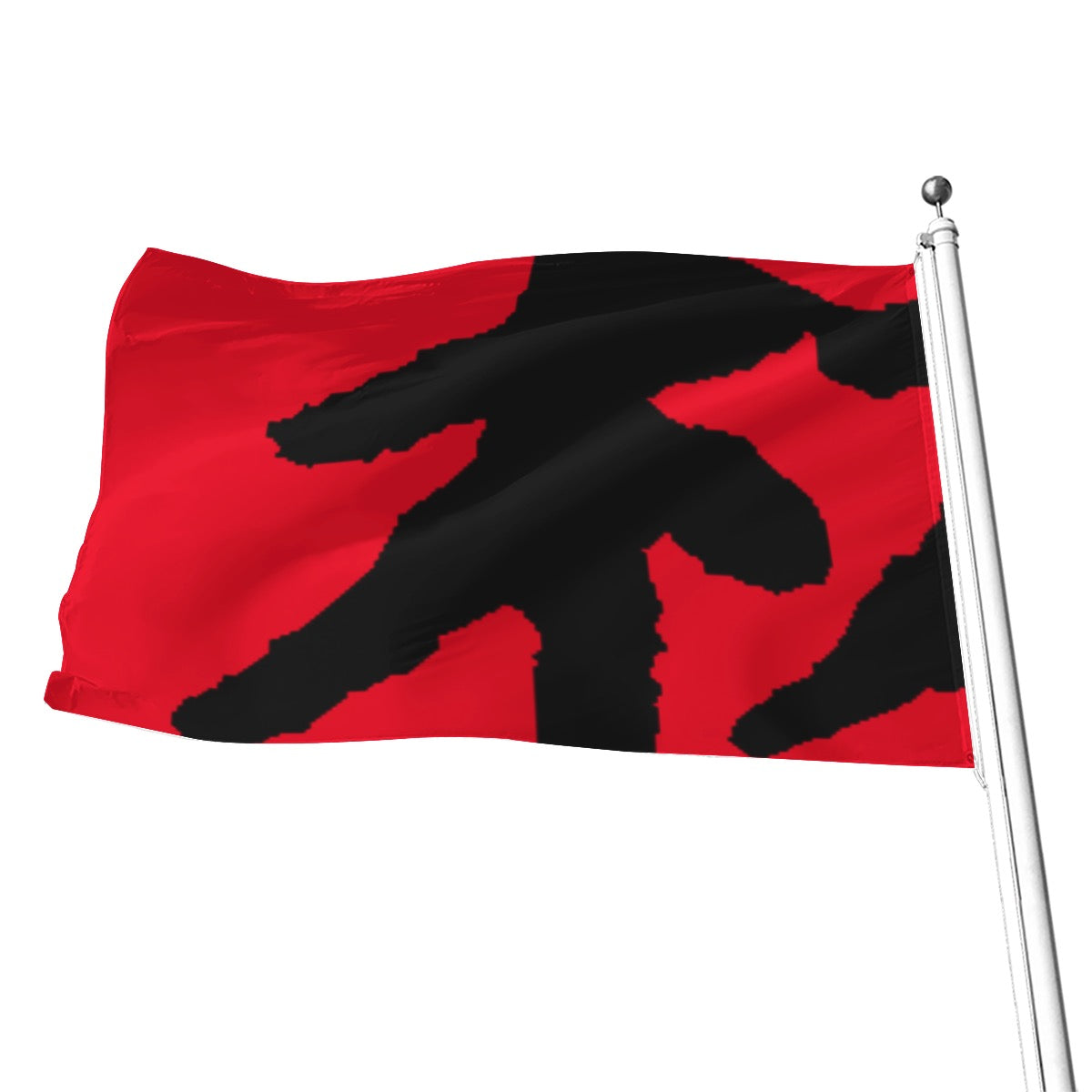 林 RED Ferno Print Print Flag