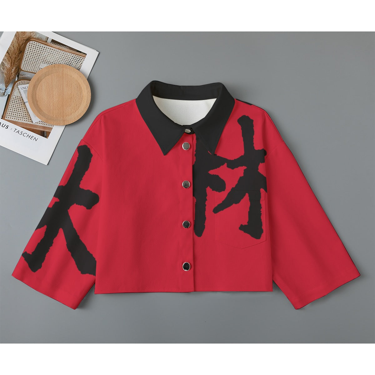 林 RED Ferno Women's Cropped Jacket | 245GSM Cotton