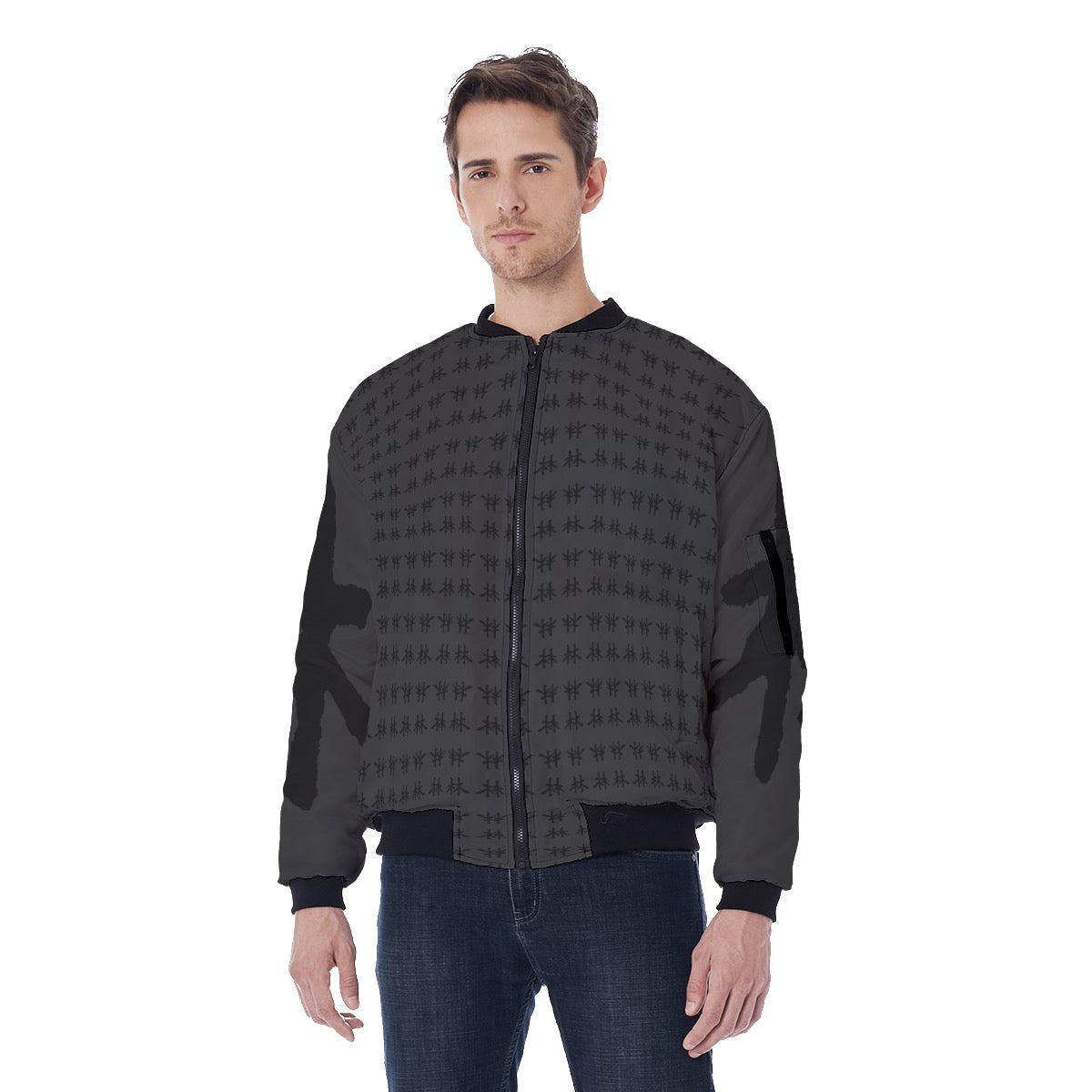 林 SHDW Print Men's Bomber Jacket
