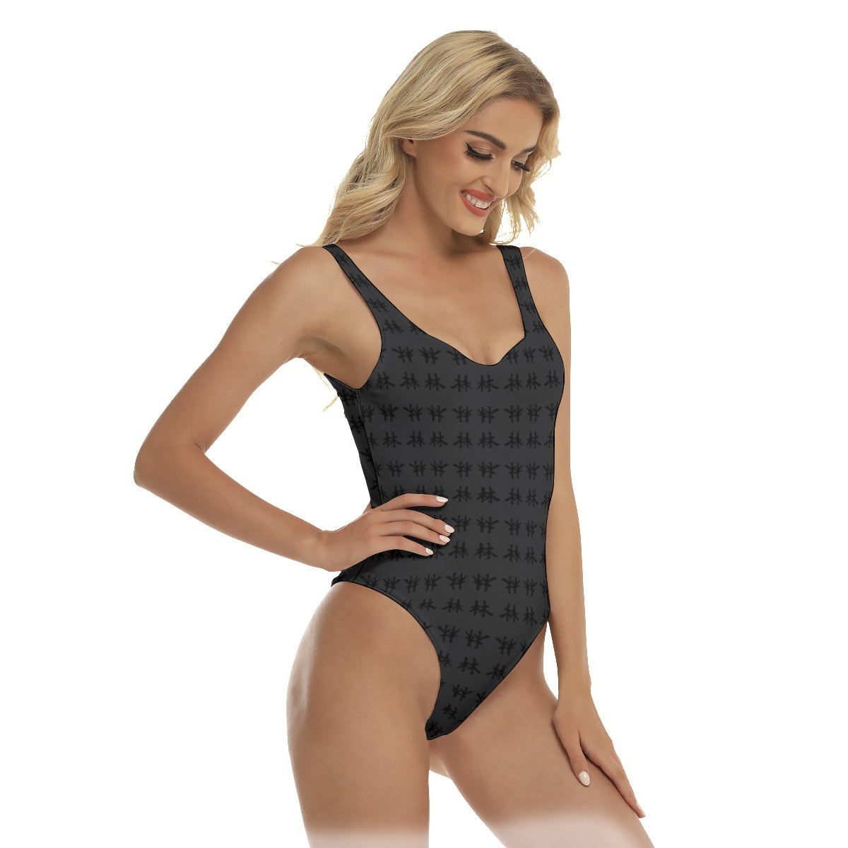 林 SHDW Print Women's One-piece Swimsuit