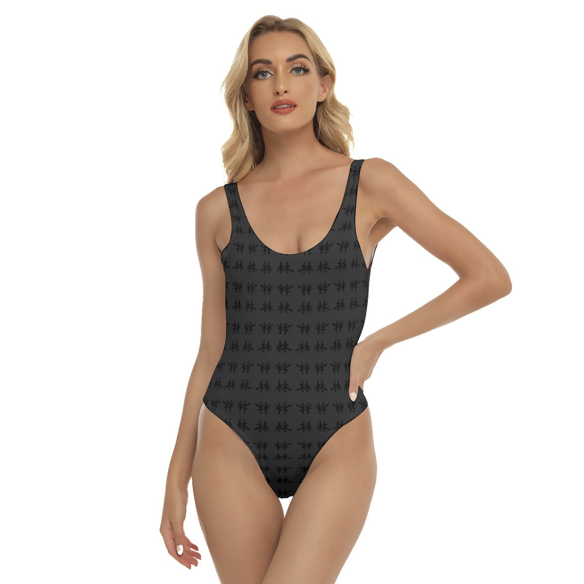 林 SHDW Print Women's One-piece Swimsuit