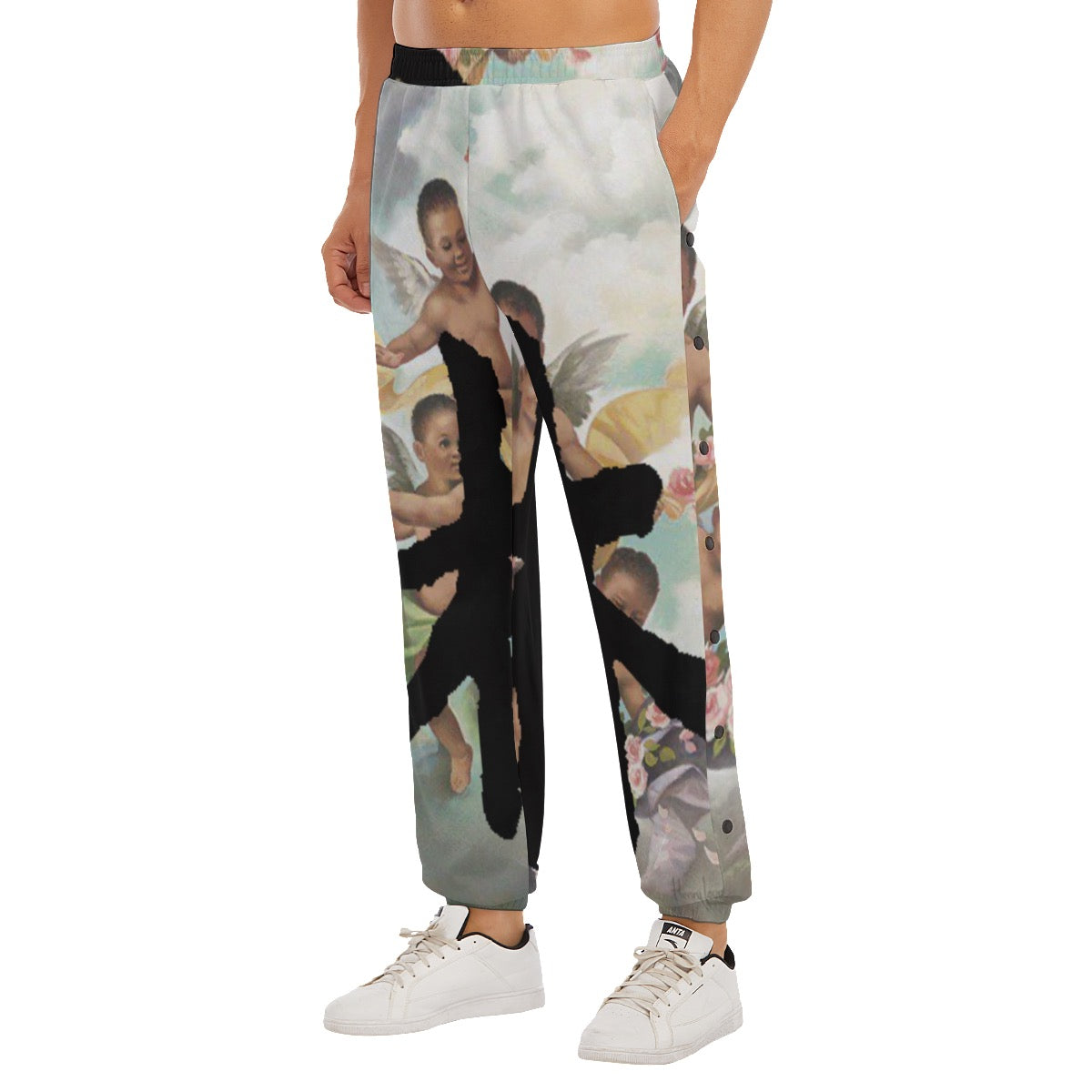 林 Guardian Angels Print Men's Basketball Sweatpants