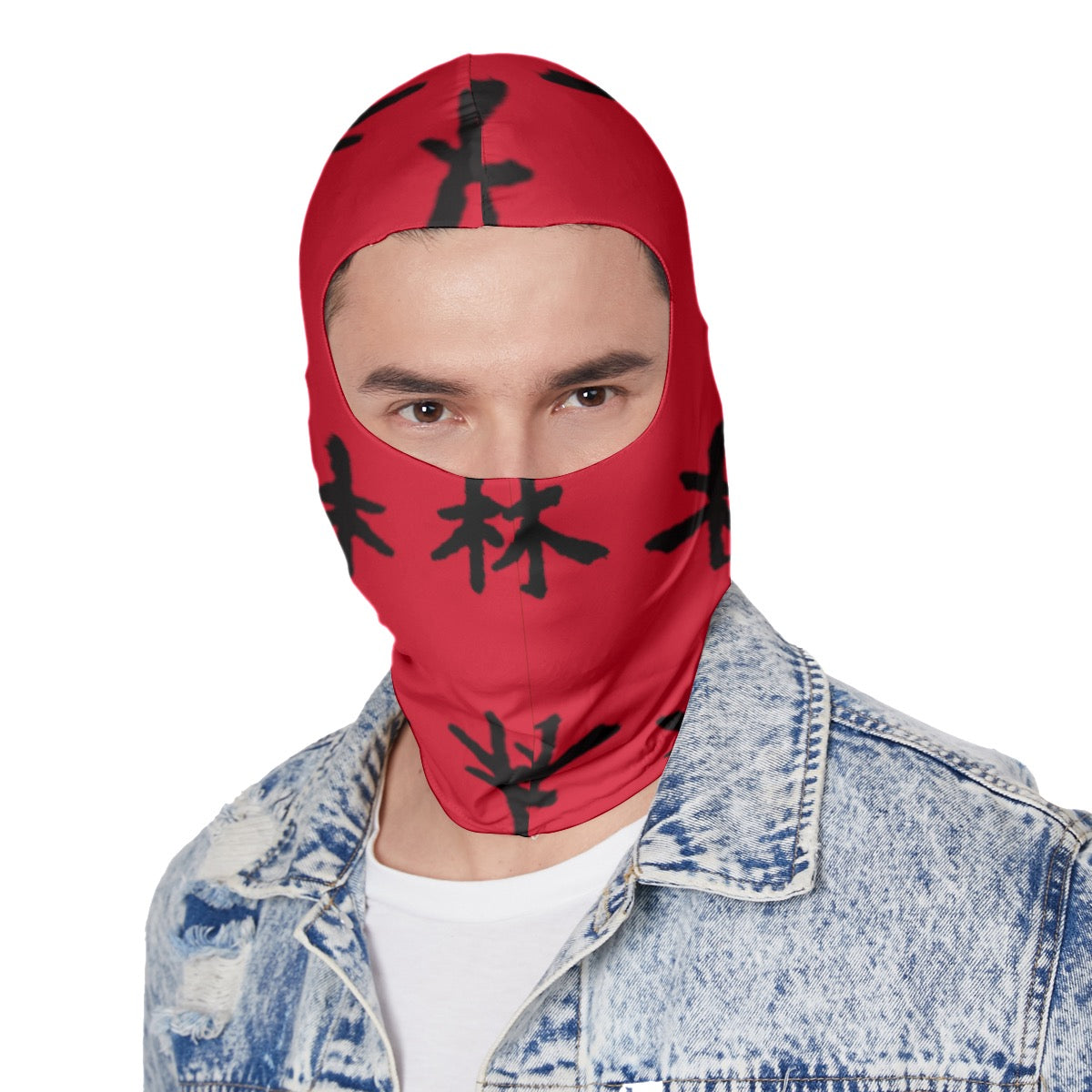 林 RED Ferno Print Balaclava Ski Mask