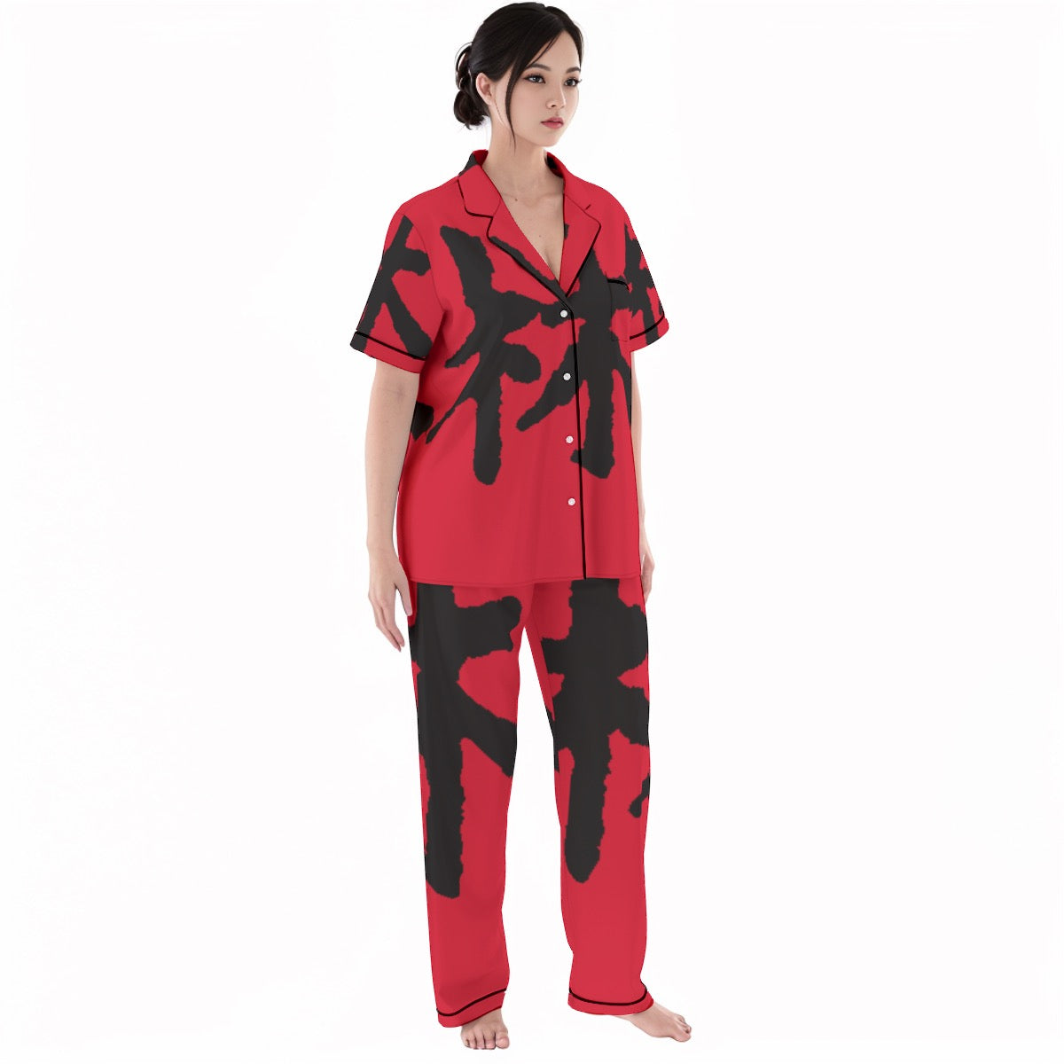 林 RED Ferno Women's Trousers Pajamas Set
