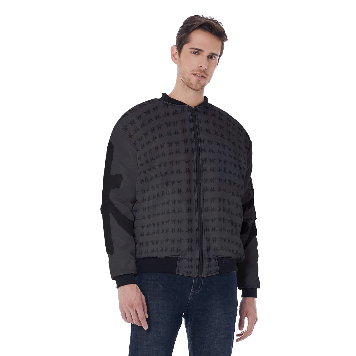 林 SHDW Print Men's Bomber Jacket