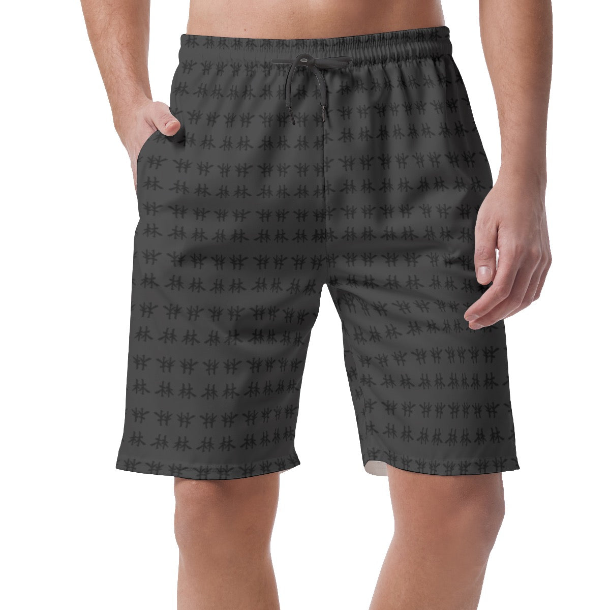 林 SHDW Print Men's Casual Short Pants