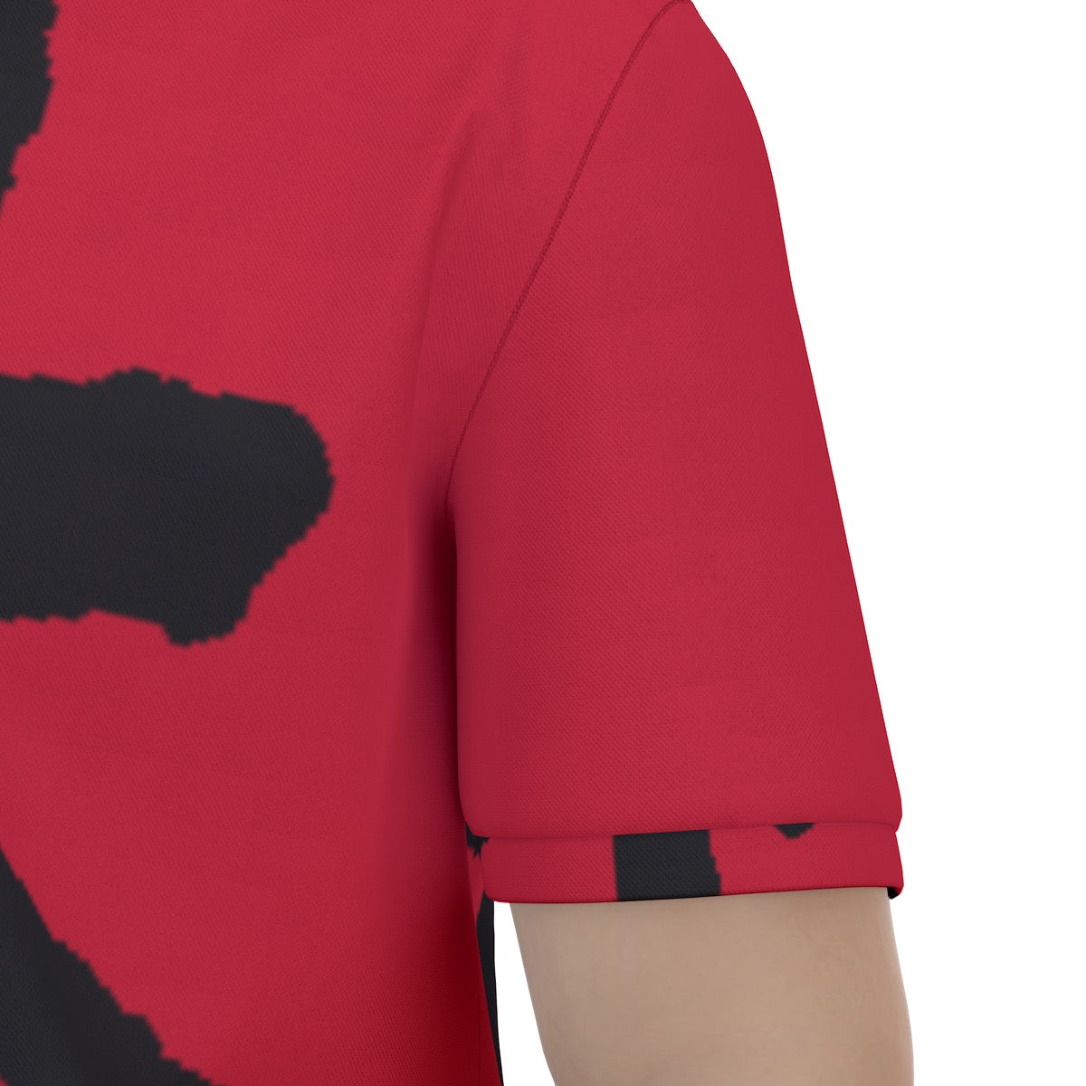 林 RED Ferno Men's Polo Shirt w. Zipper