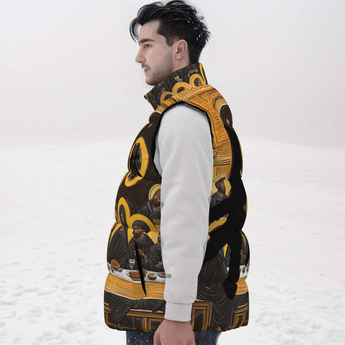 林 'The Black Supper' Unisex Puffer Vest