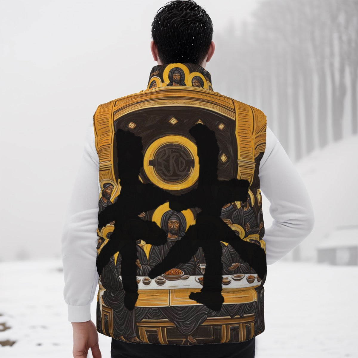 林 'The Black Supper' Unisex Puffer Vest