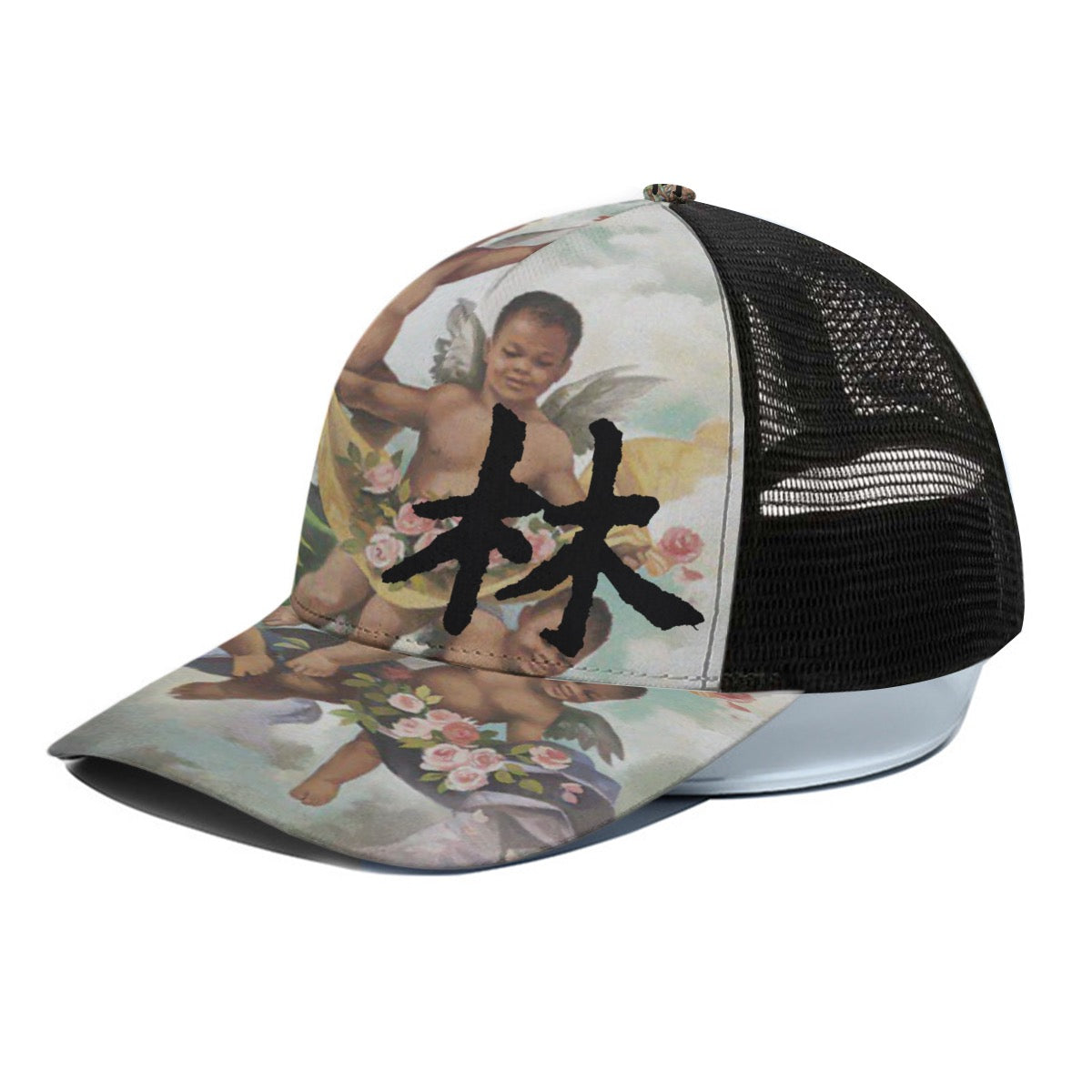 林 Guardian Angels Unisex Peaked Cap With Black Half-Mesh