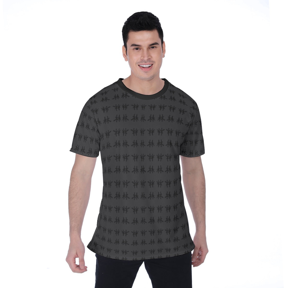 林 SHDW Print Men's T-shirt | Birdseye