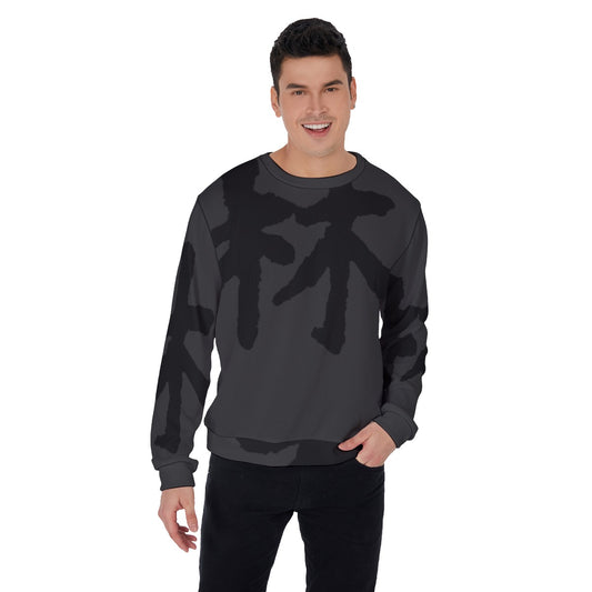 林 SHDW Print Men's Thicken Sweater