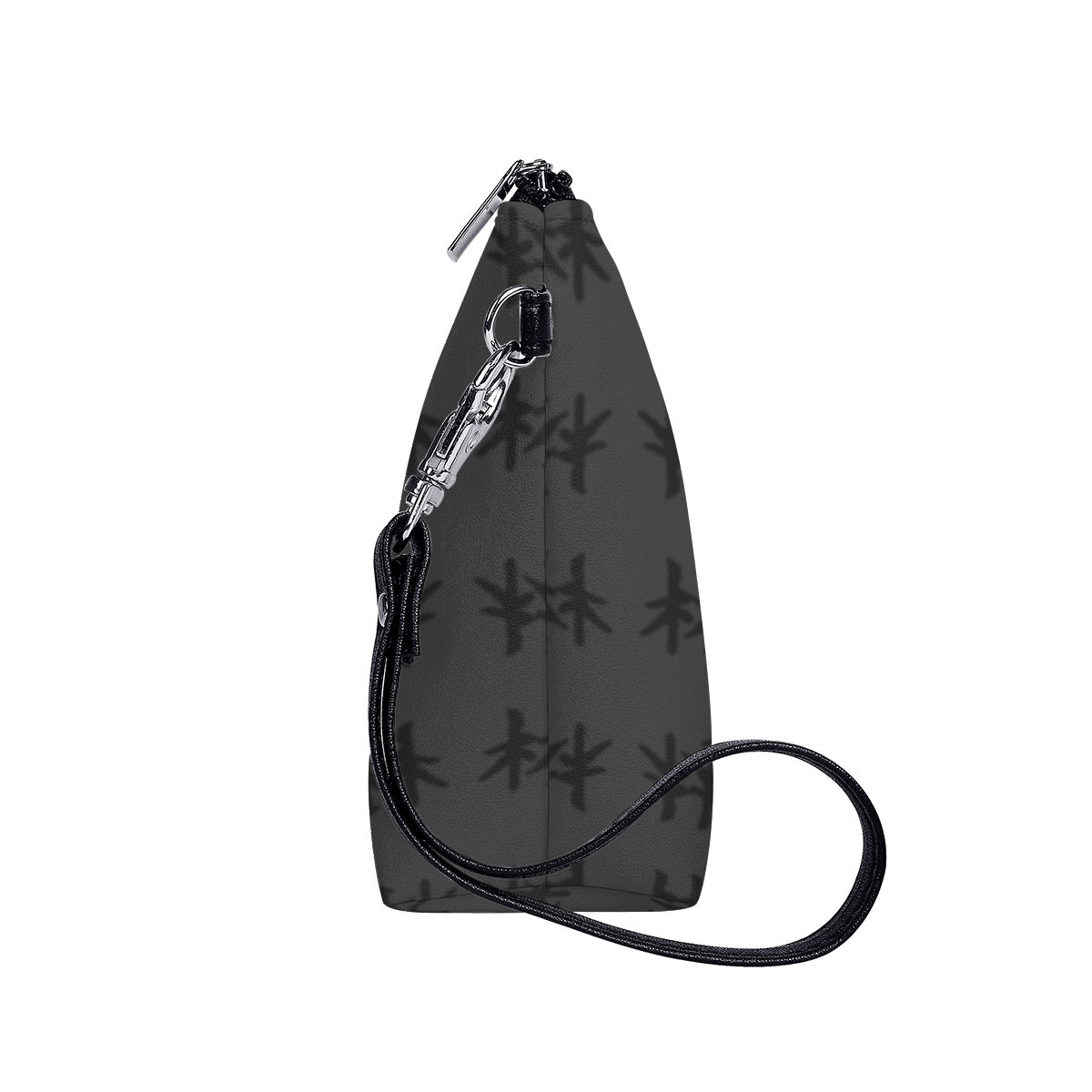 林 SHDW Print Cosmetic Bag With Black Handle