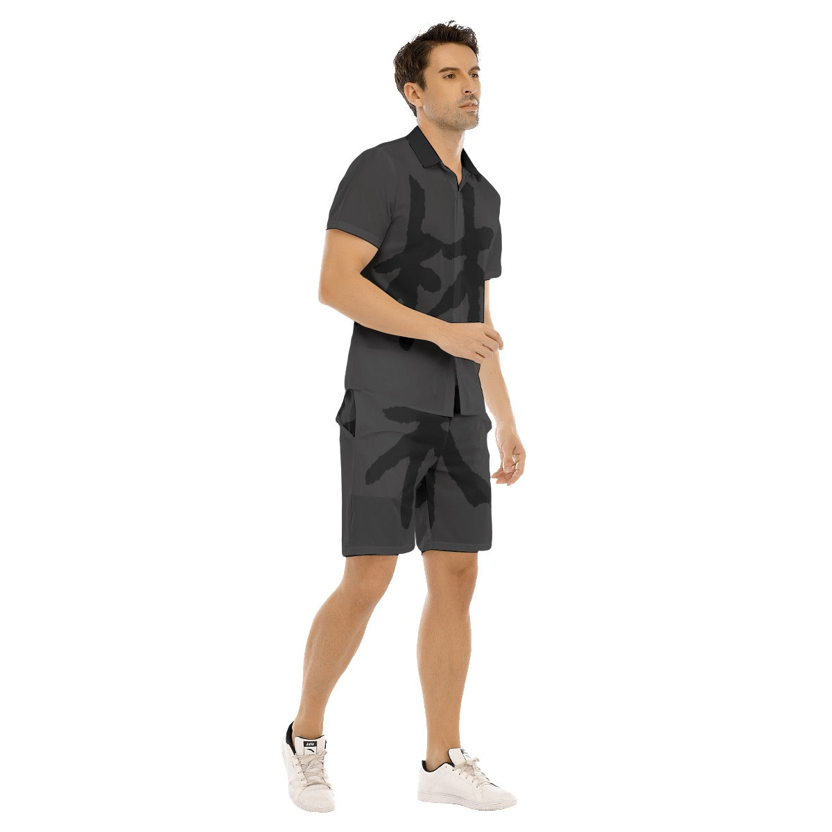 林 SHDW Print Men's Short Sleeve Short Set