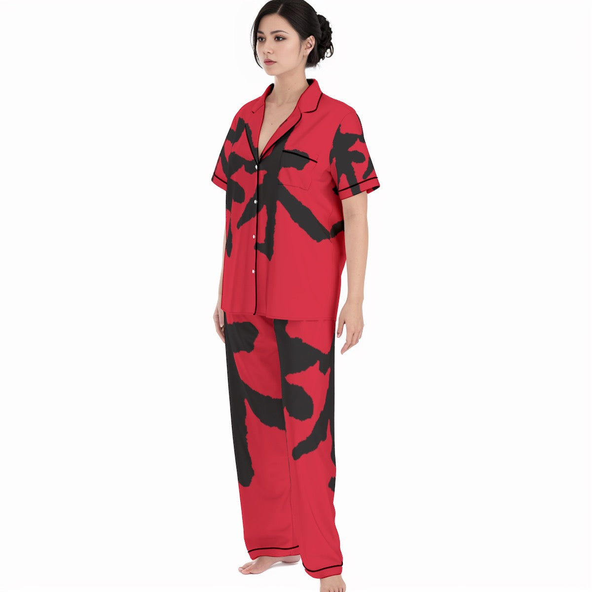 林 RED Ferno Women's Trousers Pajamas Set
