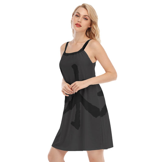 林 SHDW Print Women's Sleeveless Cami Dress