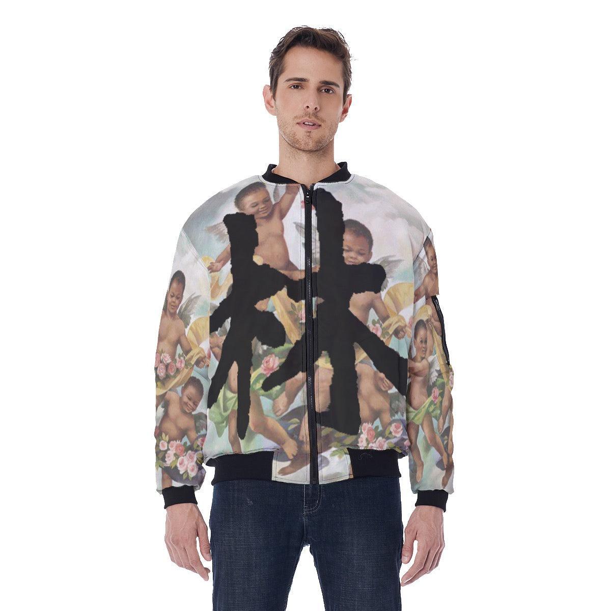 林 Guardian Angels Men's Bomber Jacket
