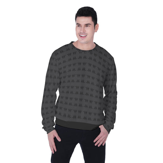 林 SHDW Print Men's Heavy Fleece Sweatshirt