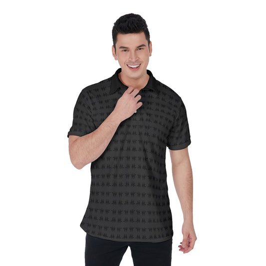 林 SHDW Print Men's Polo Shirt