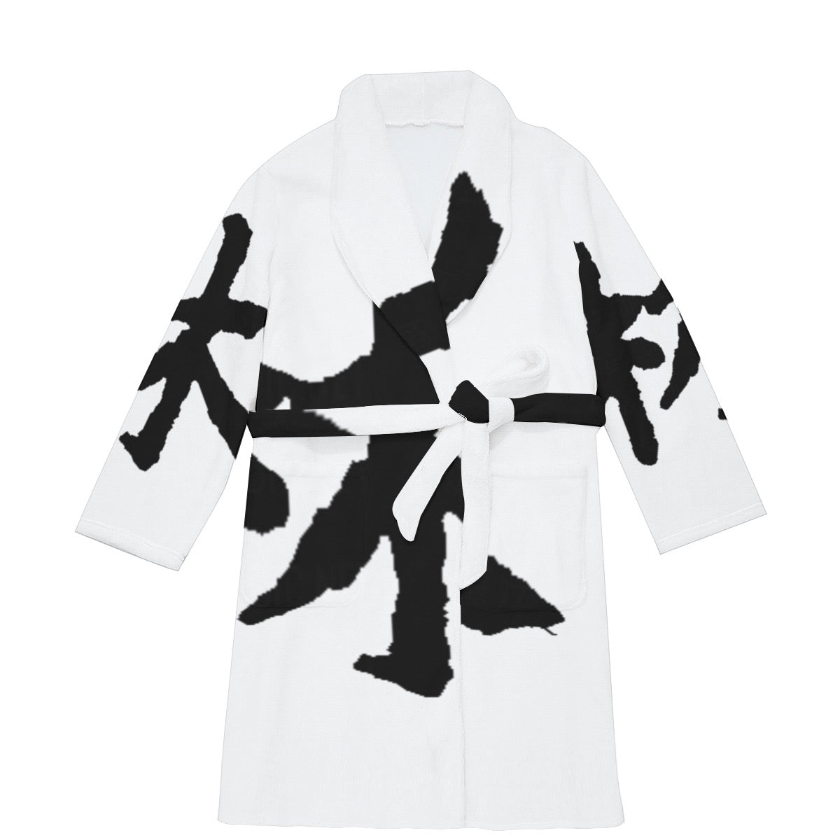 林 Ferno Print Men's Borg Fleece Robe
