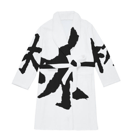 林 Ferno Print Men's Borg Fleece Robe