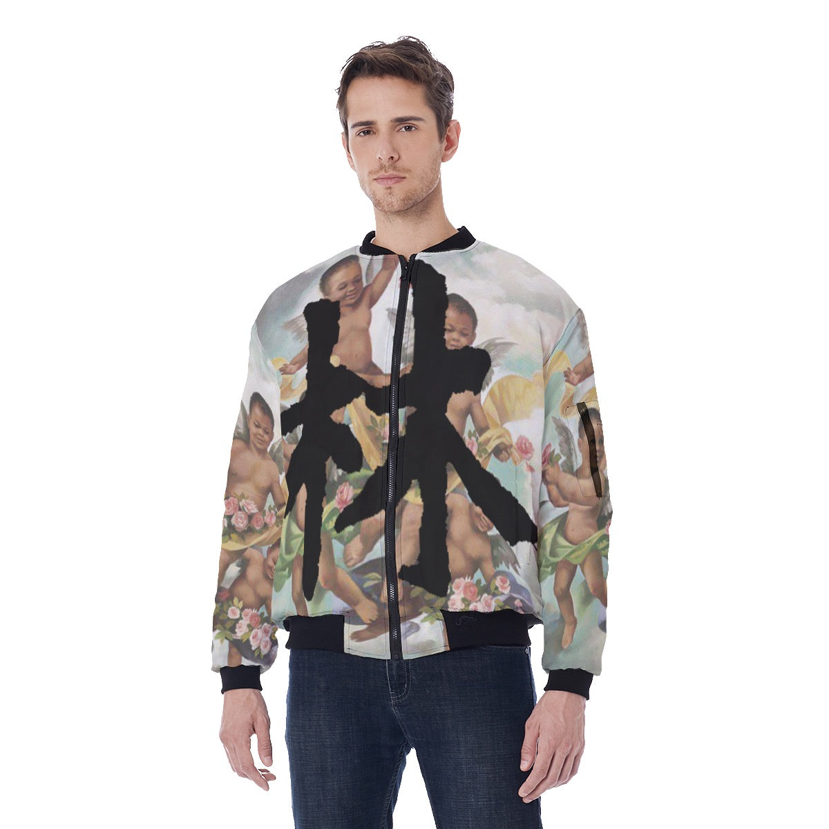 林 Guardian Angels Men's Bomber Jacket