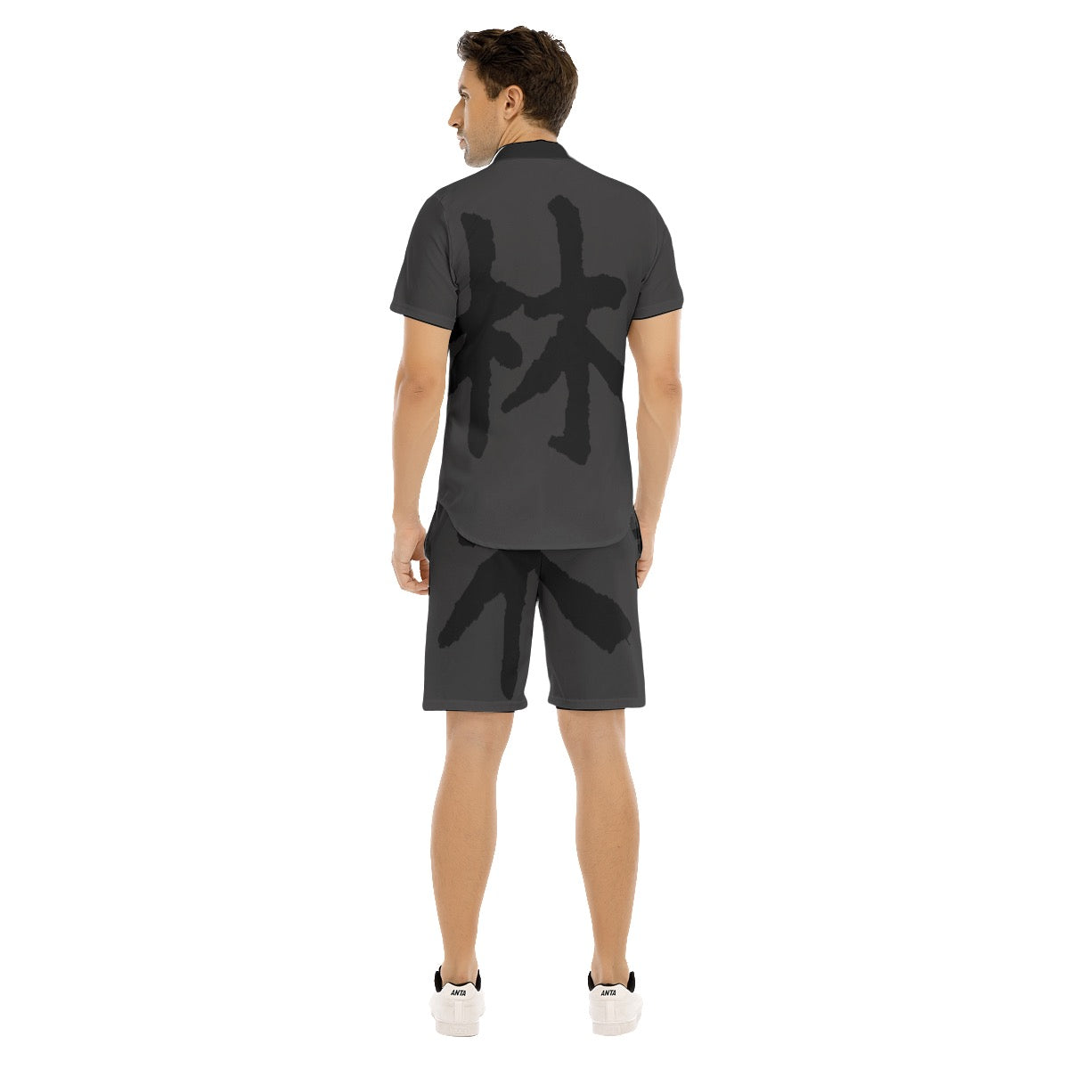 林 SHDW Print Men's Short Sleeve Short Set