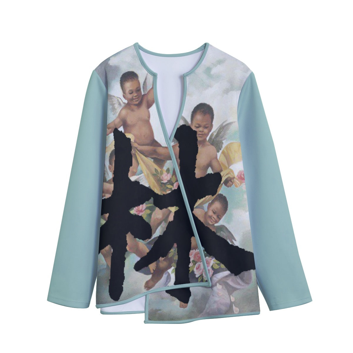 林 Guardian Angels Print Women's Long Sleeve Outwear