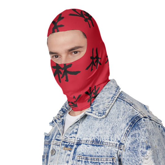 林 RED Ferno Print Balaclava Ski Mask