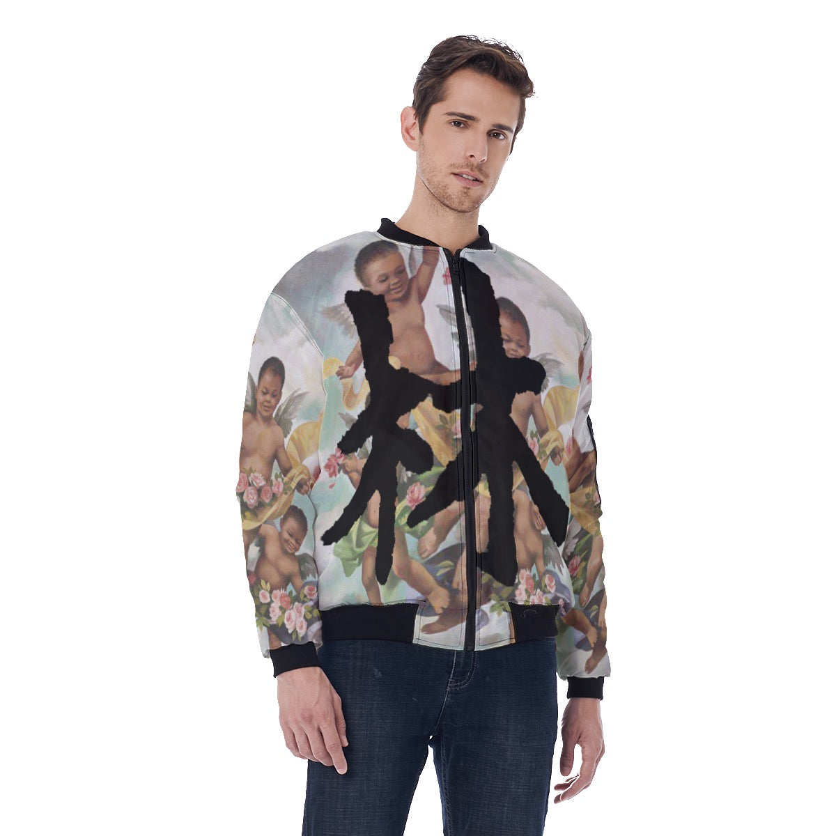 林 Guardian Angels Men's Bomber Jacket