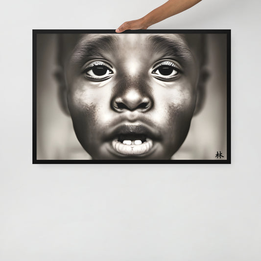 "NESO" Enhanced Matte Paper Framed Poster
