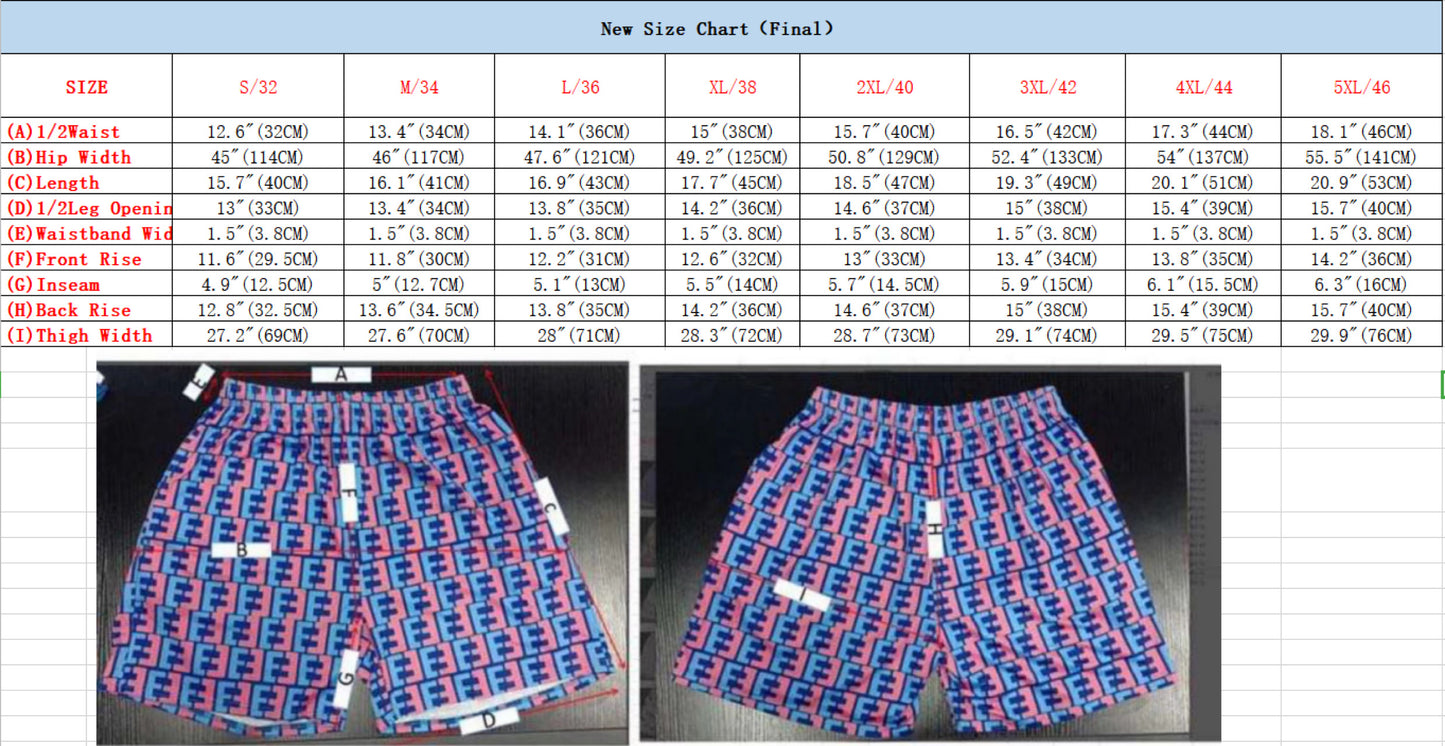 林 Ferno Print Mesh Shorts